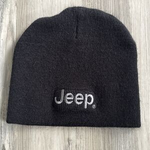 Jeep Cap America Black Solid Knit Beanie Hat Men One Size Fashion Winter Cap